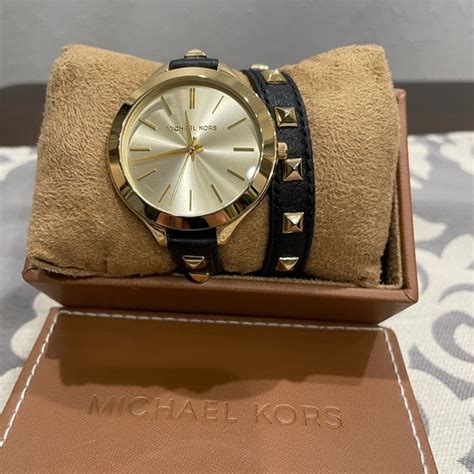 michael kors double wrap watch